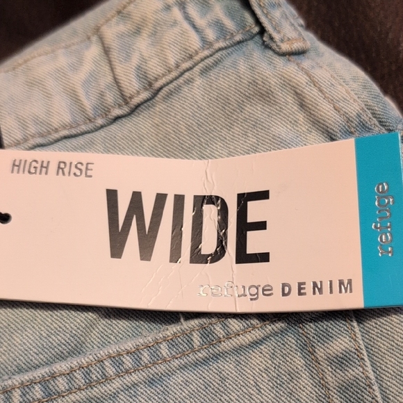 refuge Denim - Refuge Light Blue Wide Leg Jeans